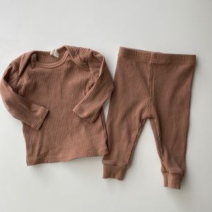 Quincy Mae | Rylee + Cru | matching ribbed long sleeve + leggings set